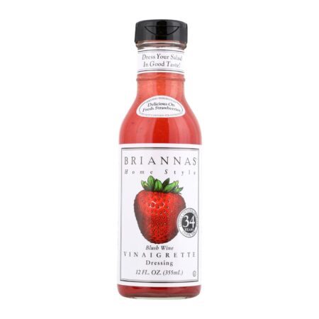 Brianna's - Salad Dressing - Blush Wine Vinaigrette - Case of 6 - 12 Fl oz.