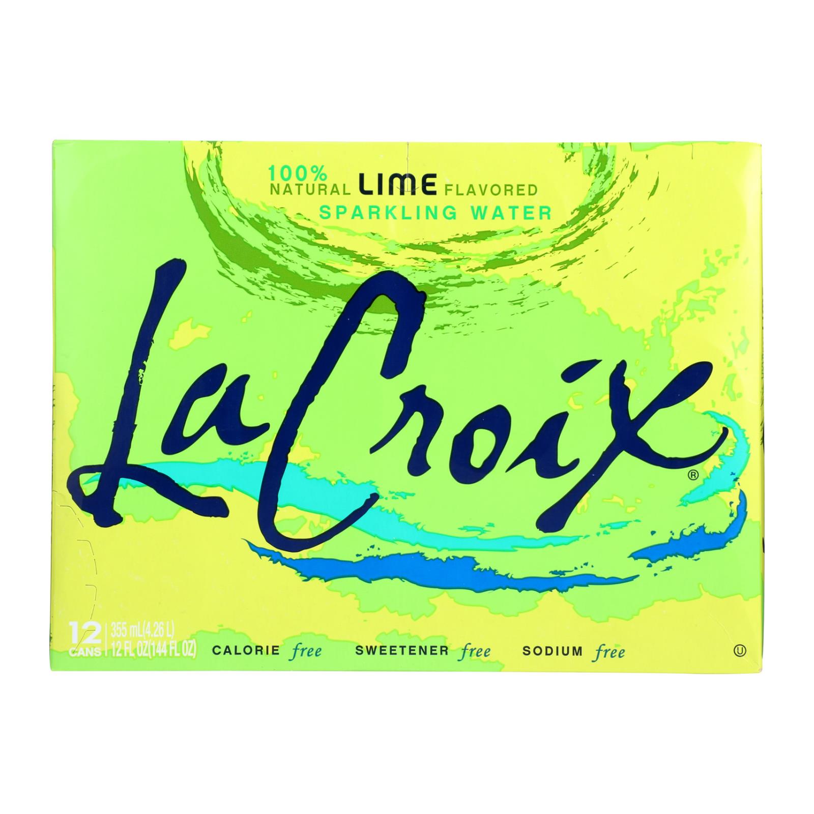 Lacroix Sparkling Water - Lime - Case of 2 - 12 Fl oz.