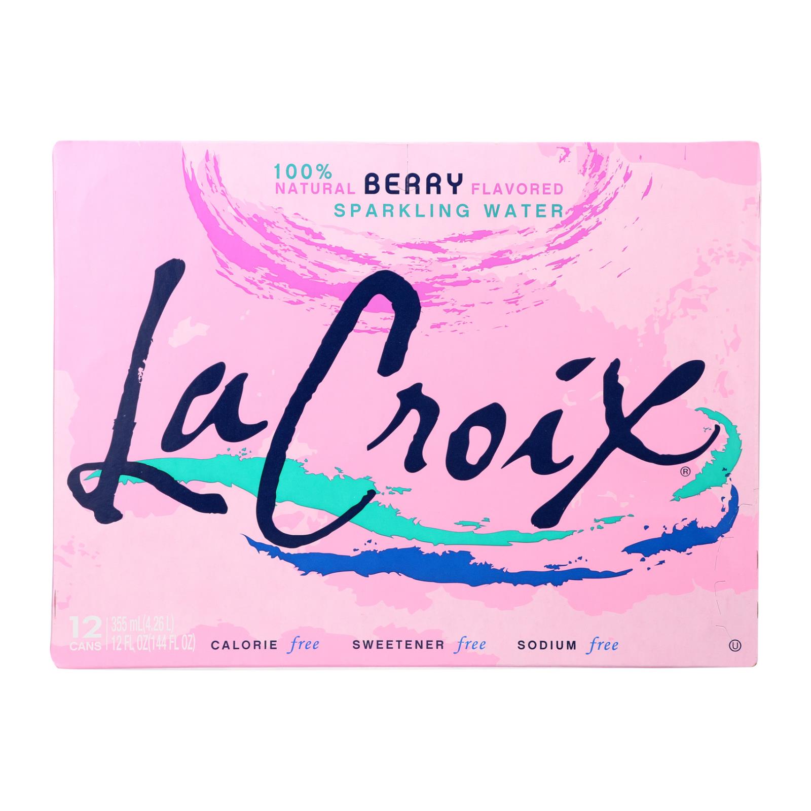 Lacroix Sparkling Water - Berry - Case of 2 - 12 Fl oz.